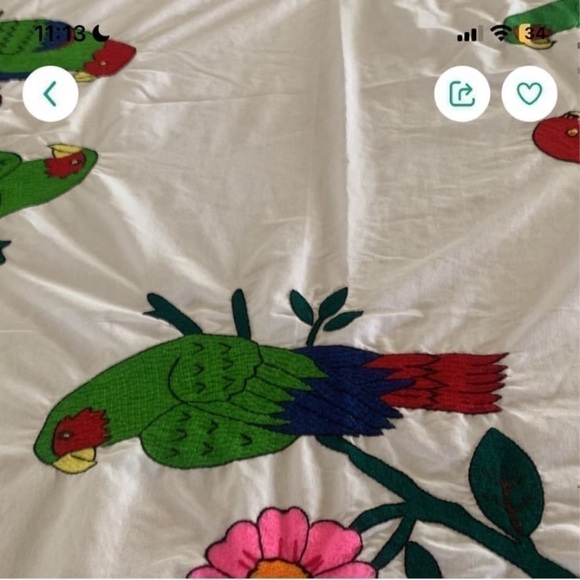 Green and Red Frog Pattern Kitchen Linens - Picture 2 of 6